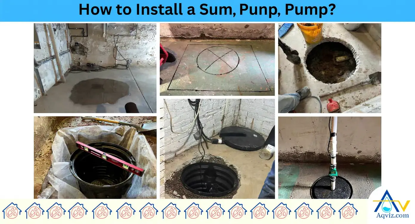 Overwhelmed sump pump pit with high water level exceeding pump capacity during a heavy storm event showing the risk of basement flooding